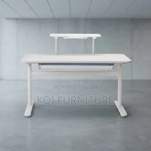 Office Desk; 1.2 Meters White Ergonomic Manual Adjustable Desk