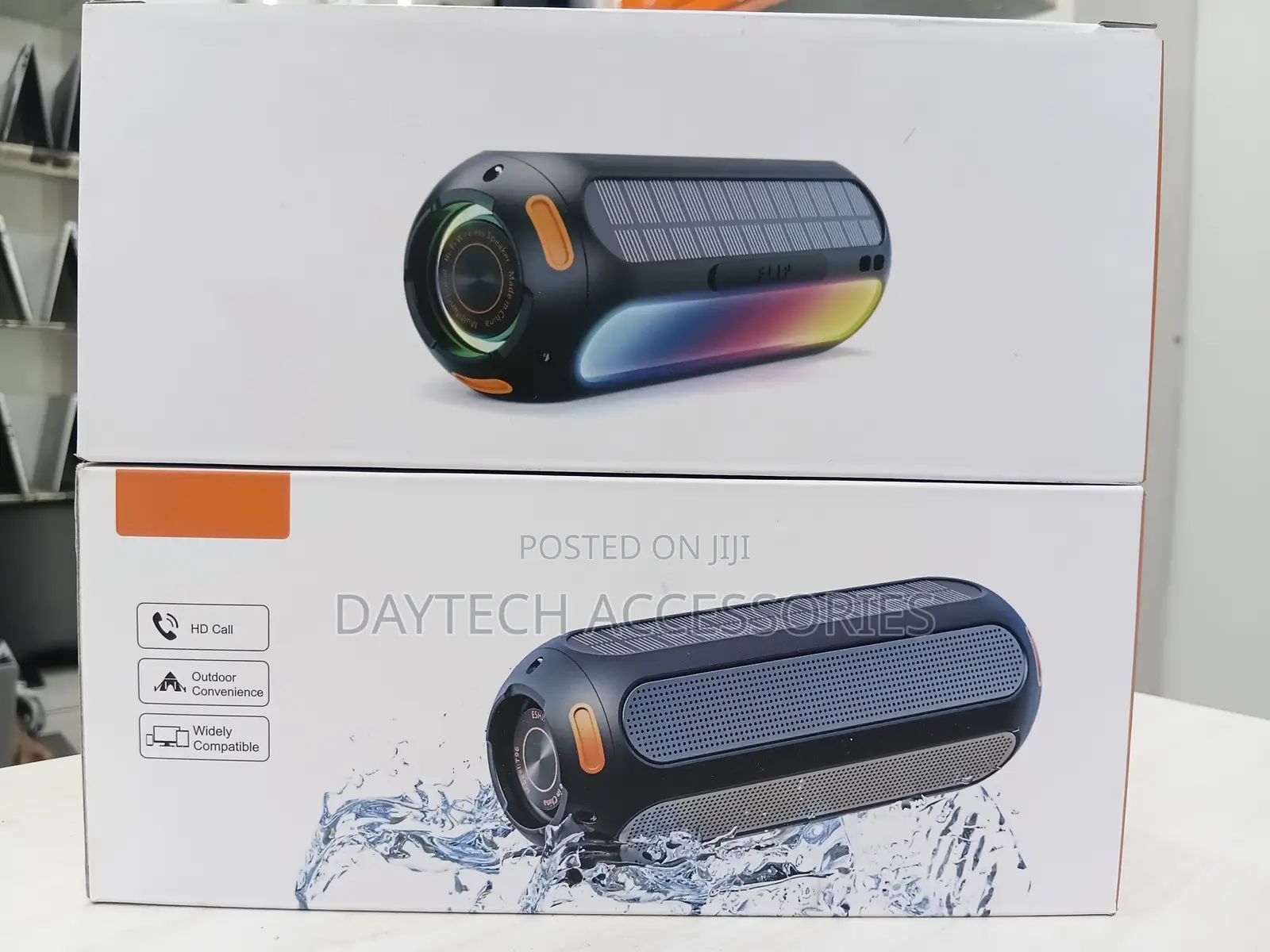 The ES-T69 (Pro MAX) Solar Multifunctional Wireless Speaker - Black