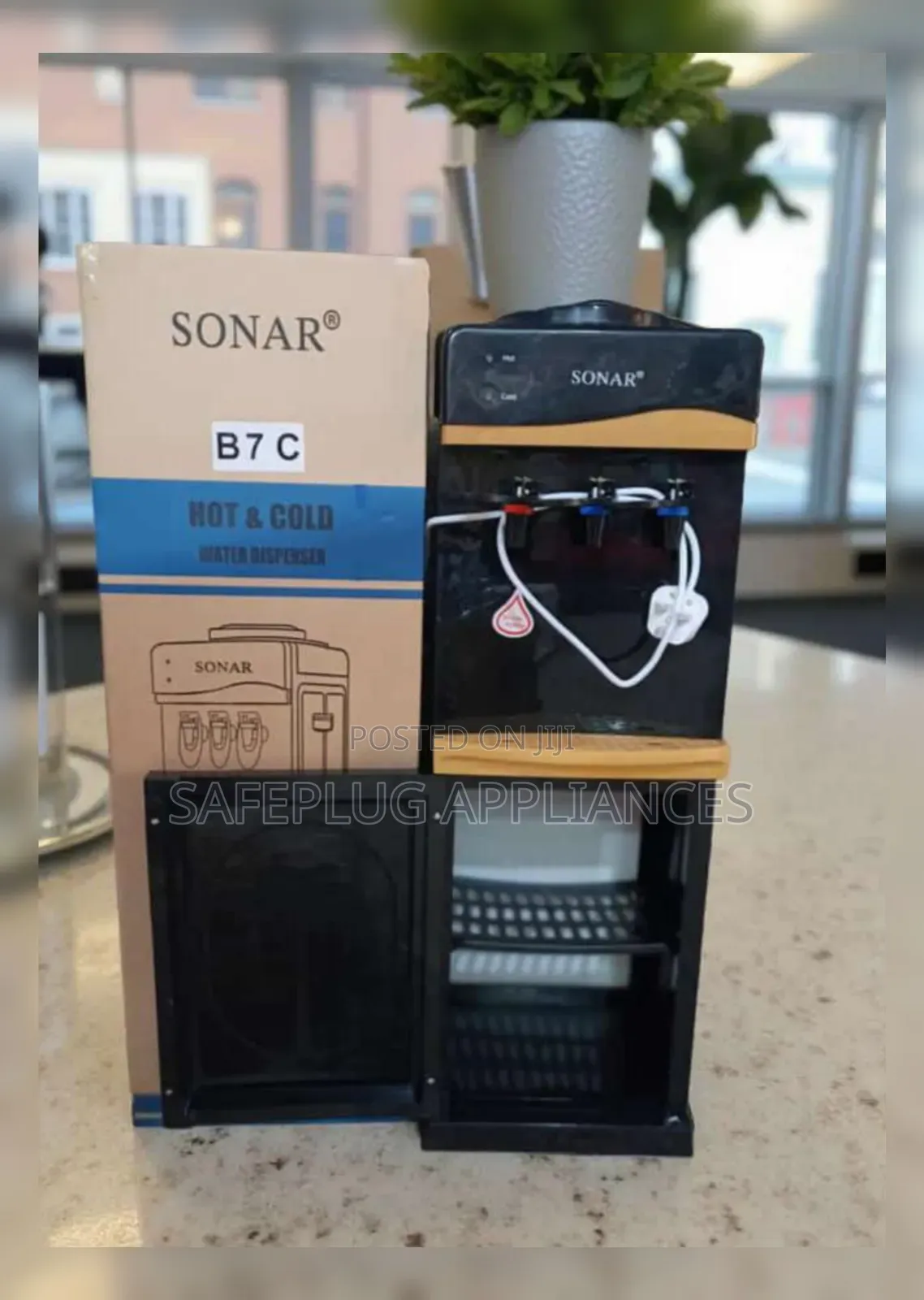 Sonar 3-Tap Black Gold Water Dispenser – Hot, Cold Normal |