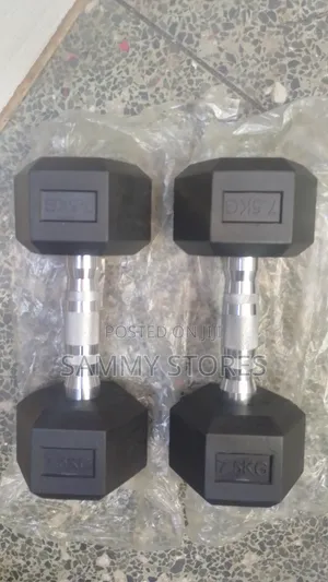 Professional 7.5KG Dumbbells With Knurled Grip