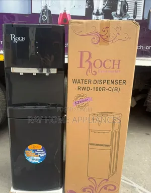 Black 3 Taps Water Dispenser With Compressor