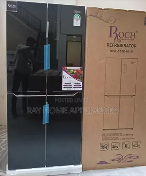 421 Litres GLASS FOUR DOOR Roch Refrigerator