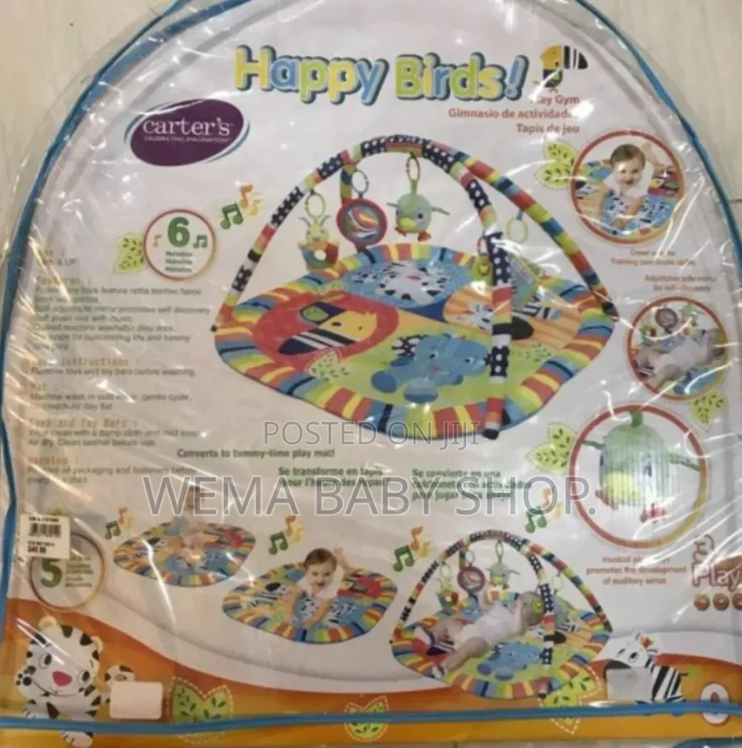 Baby Activity Playgym/Mat With Hanging Toys.