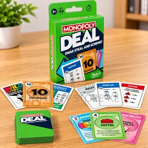 Monopoly Deal Strategy Card Game Fun Indoor Game for Family