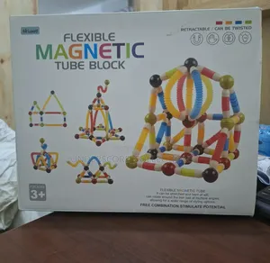 136pcs Magnetic Tube Blocks