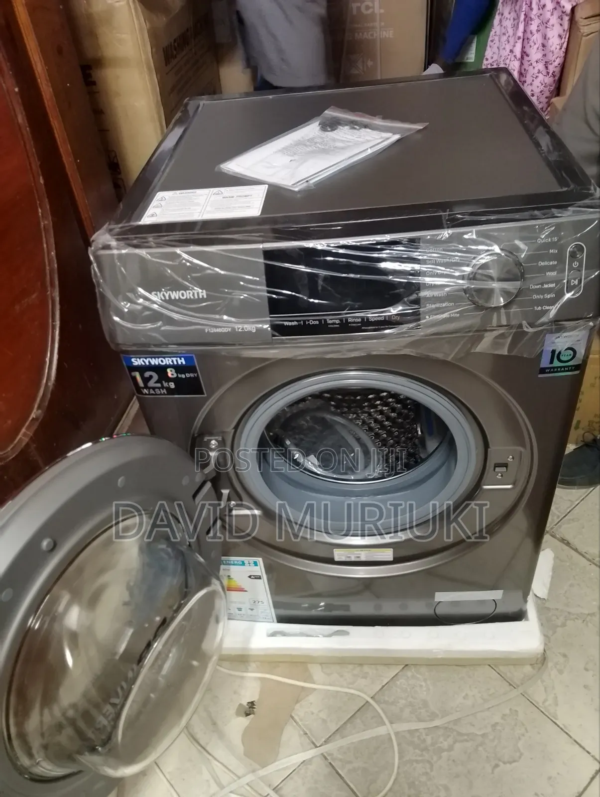 Skyworth 10kg Front Load Washer Dryer.