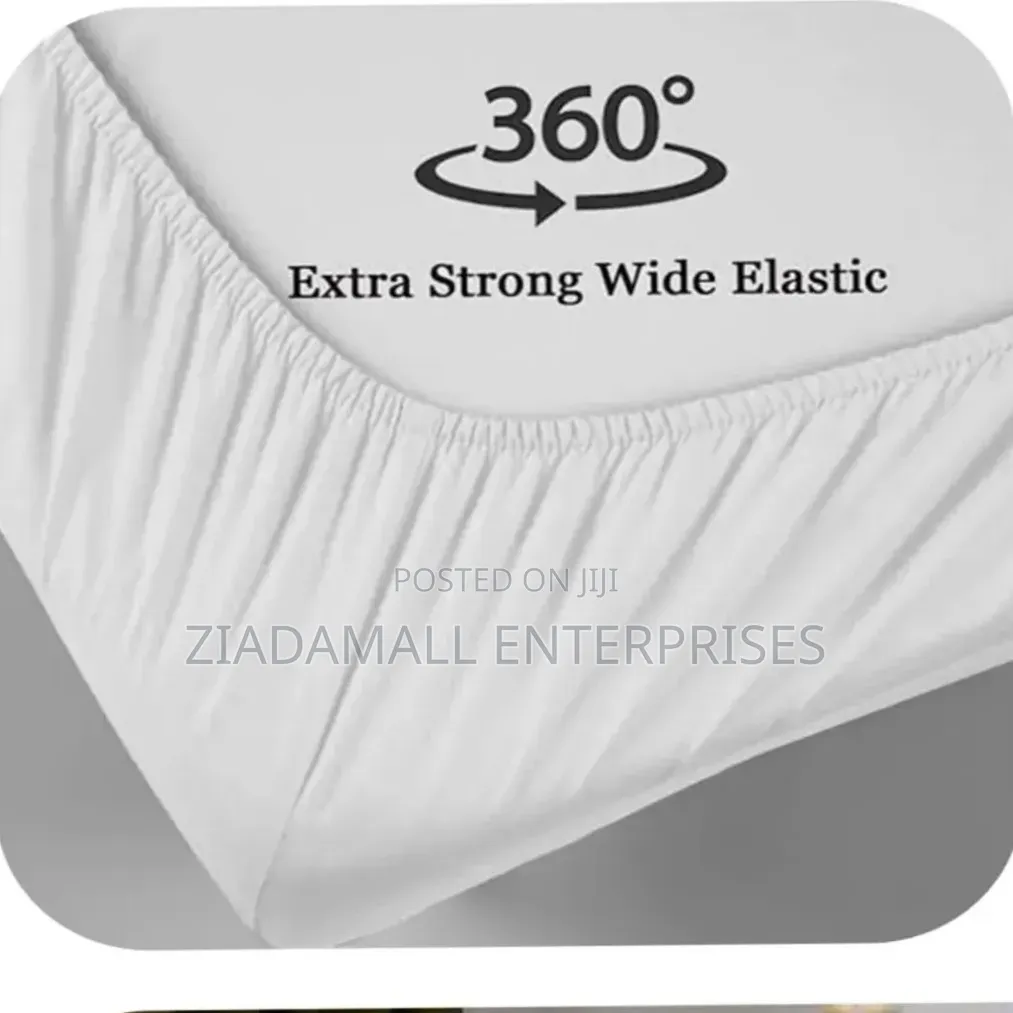 White Striped Cotton Bed Sheet