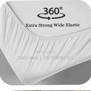 White Striped Cotton Bed Sheet