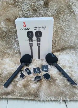 C C Interview Microphone – Professional 2-Person Wireless Mic