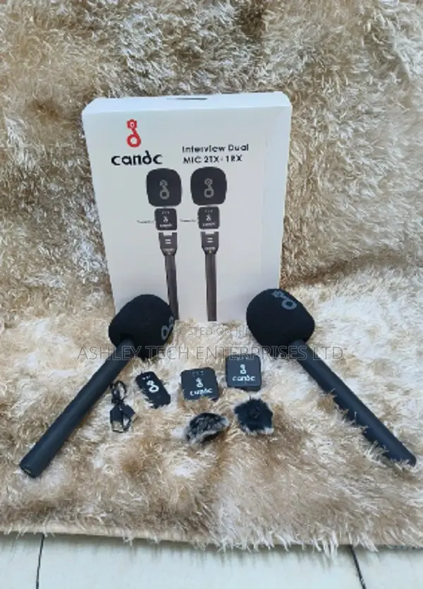 C C Interview Microphone – Professional 2-Person Wireless Mic