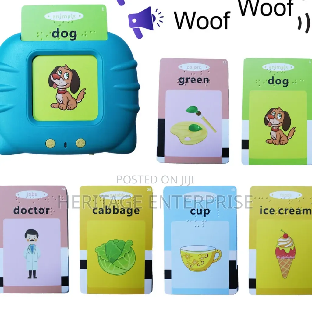 Flashcard Talking Braille Flash Card, English