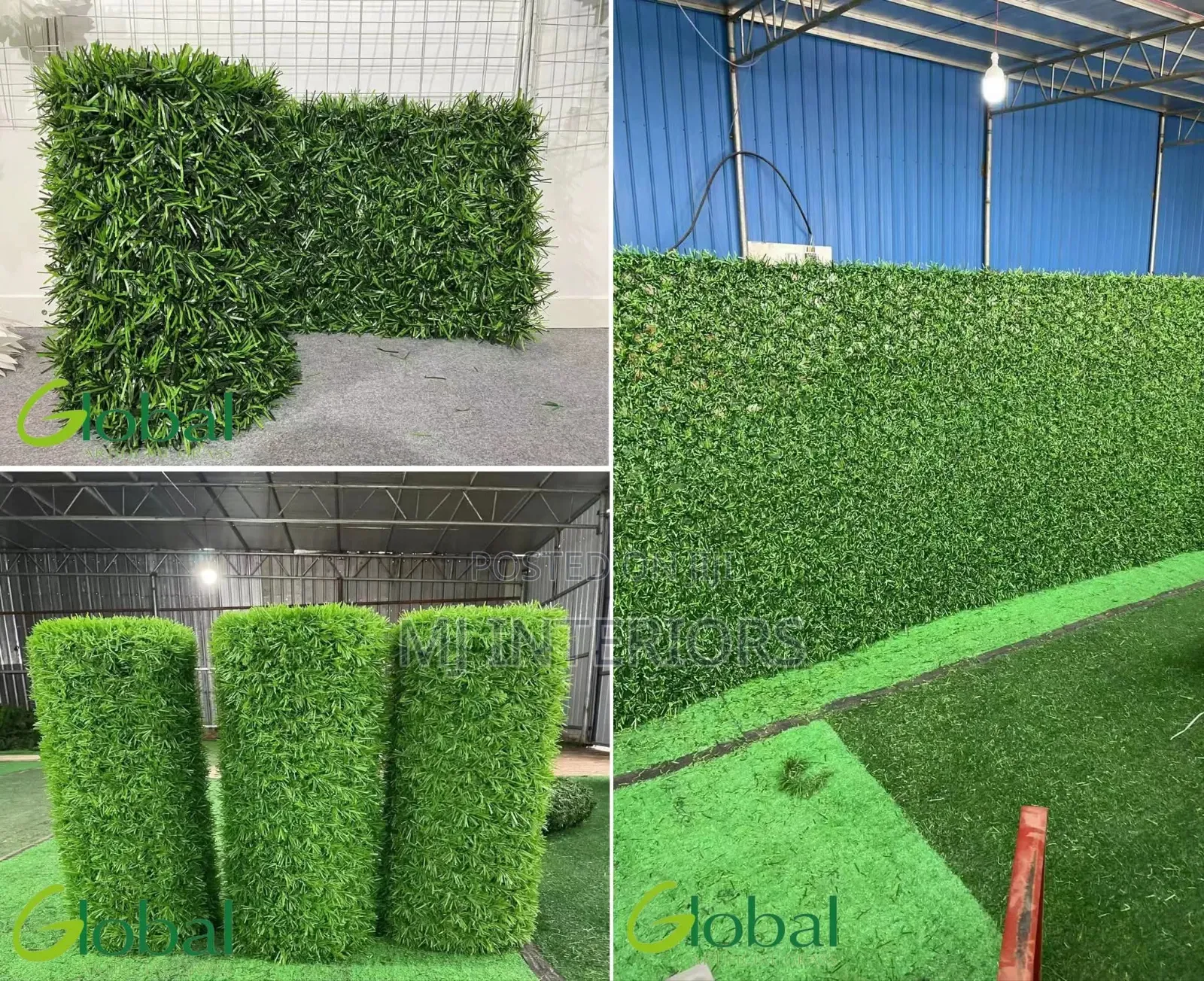 Artificial Grass Fence 1m X 10m Roll | Green Privacy Fence