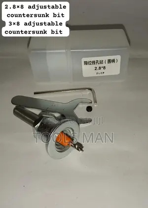 Adjustable Wood Countersink Drill Bit With Depth Stopper – 2.8mm X 8mm