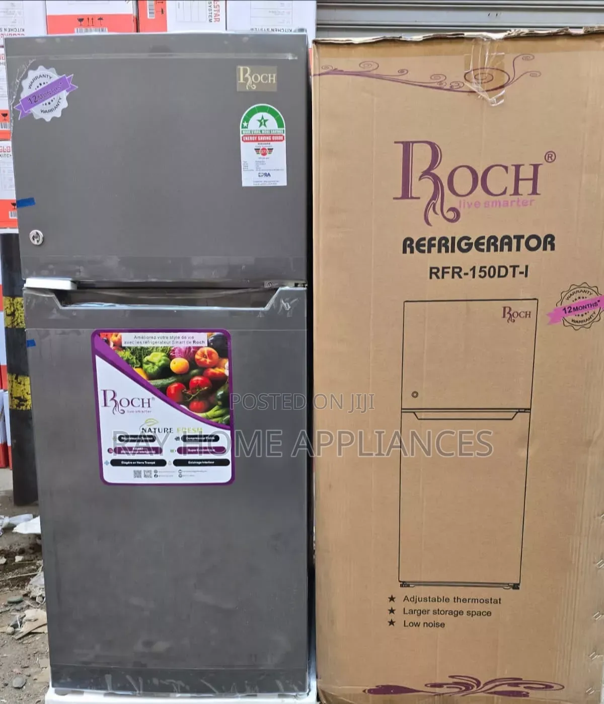 125litres Roch 150dt Double Door Refrigerator
