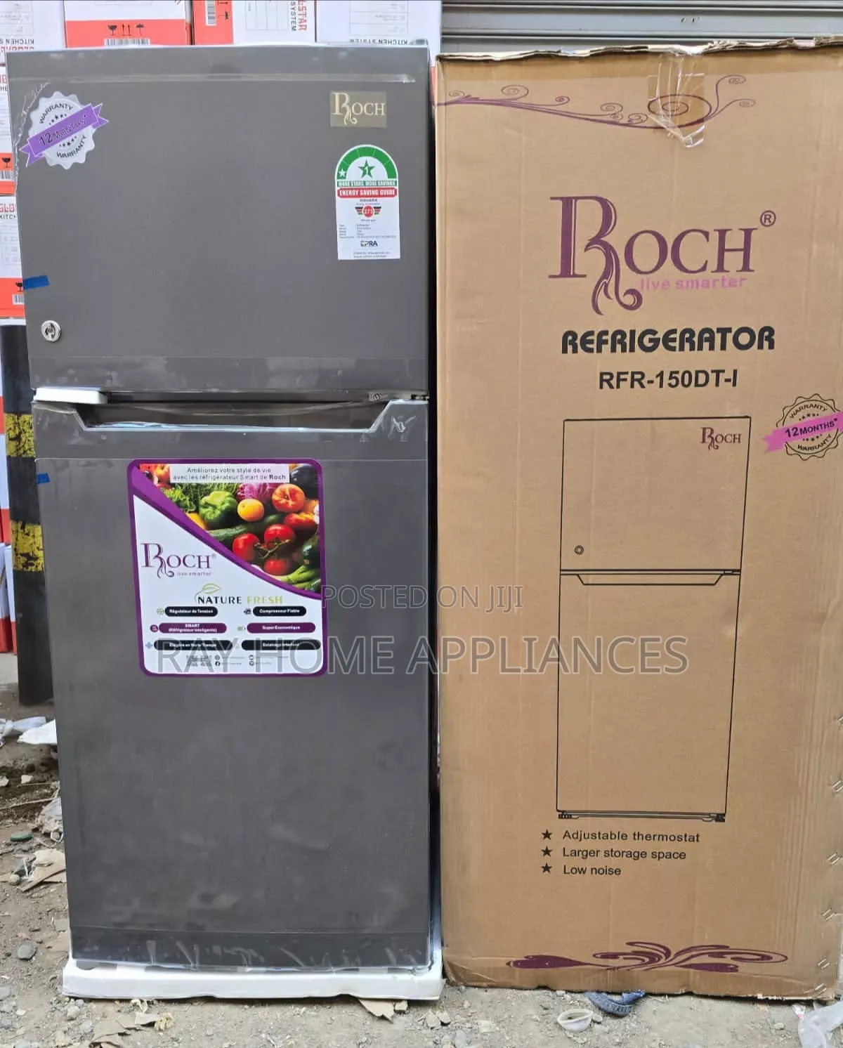 125litres Roch 150dt Double Door Refrigerator