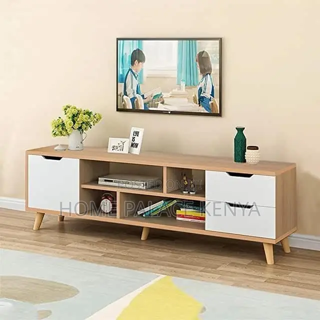 TV Stand; Wooden TV Stand Cabinet for Contemporary Home Interiors