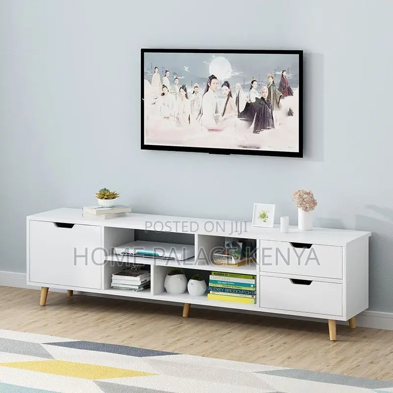 TV Stand; Wooden TV Stand Cabinet for Contemporary Home Interiors