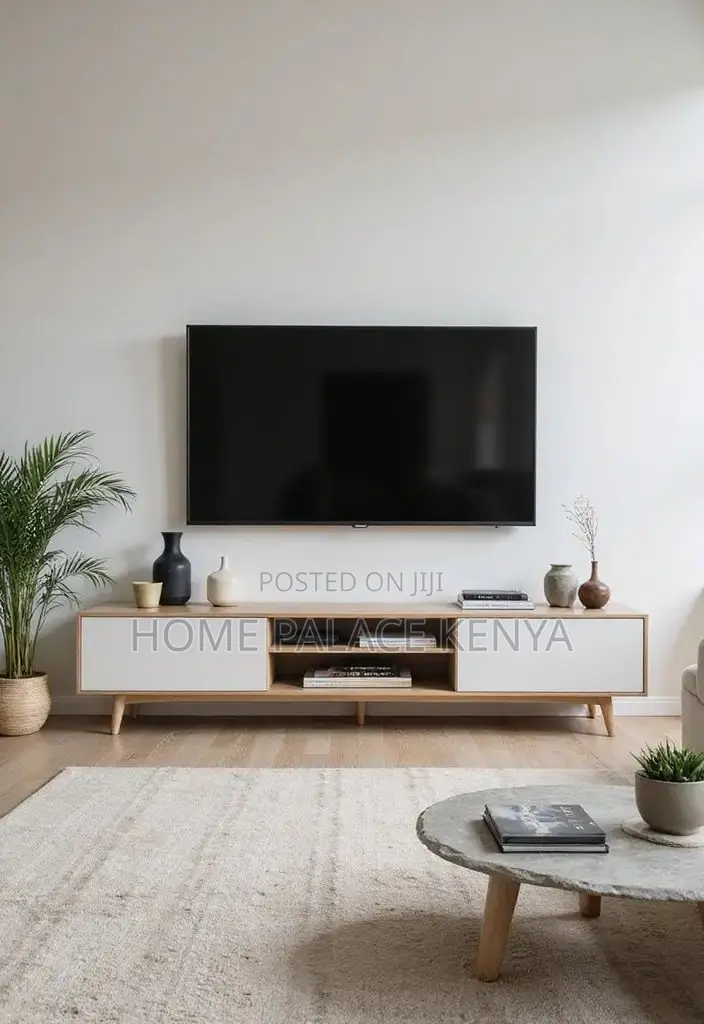 TV Stand; Wooden TV Stand Cabinet for Contemporary Home Interiors