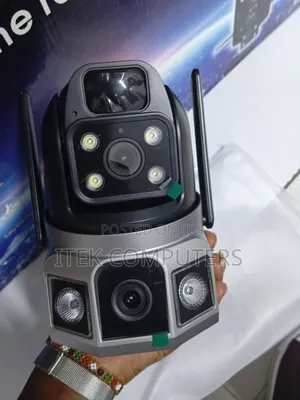 V380 Dual Lens Solar Security Camera for Home and Business Use Outdoor