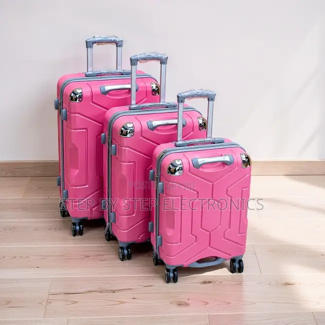 Telescopic Handle 3-in-1 Unbreakable Suitcase Briefcase Bag Set
