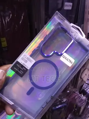 MagSafe Samsung Galaxy S24 Ultra Transluscent With Purple Edges
