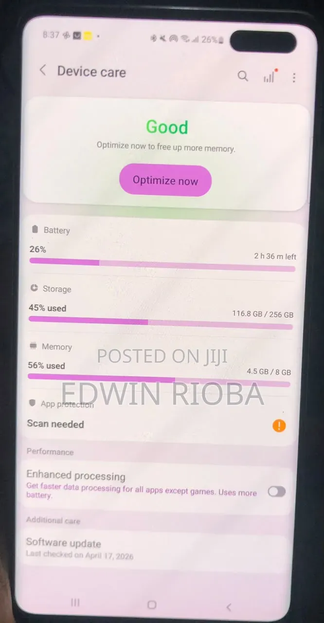 Samsung Galaxy S10 5G 256 GB Silver