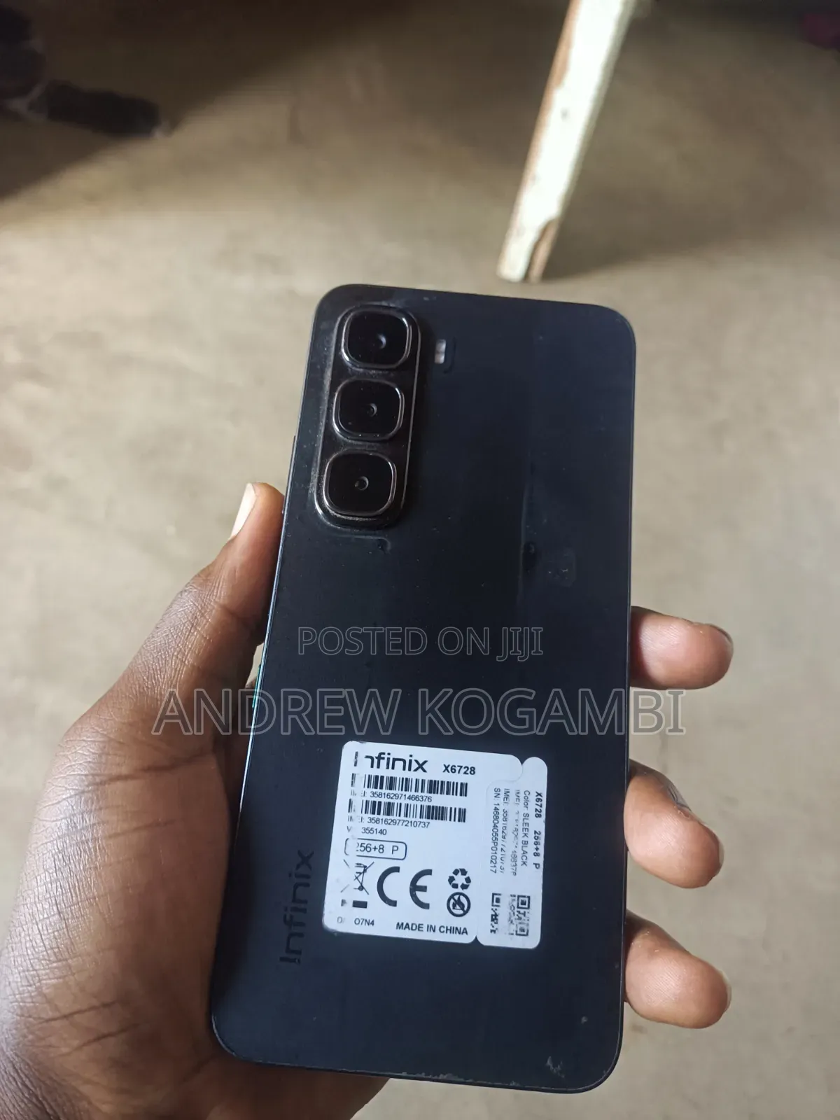 Infinix Hot 60i 256 GB Black
