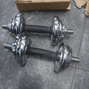 Chrome Adjustable Dumbbell Set 10kgs