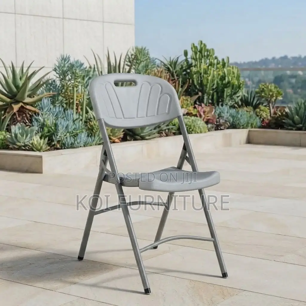 Office Chairs; White Armless Foldable Patio Home Gardern Seat