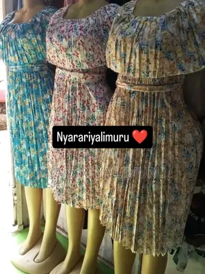 Mid Short Dress With Folds