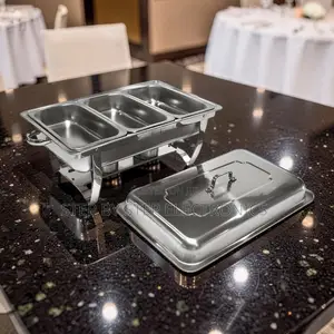 Table Service Ready 11L Stainless Steel Triple Chafing Dish