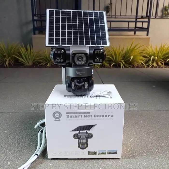 V380 Pro App Instant Alerts 20MP 4G PTZ Triple Lens Solar Cameras