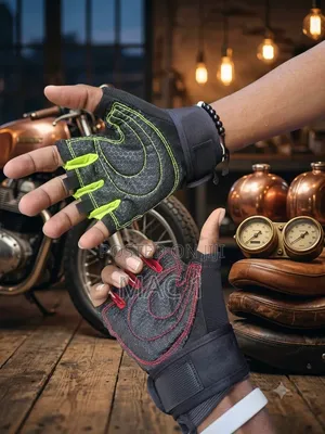 Half-Finger Cycling & Gym Gloves – Anti-Slip Wrist Support