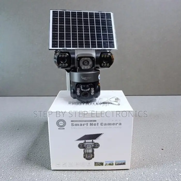 V380 Pro App Two-Way Audio 20MP 4G PTZ Triple Lens Solar Cameras