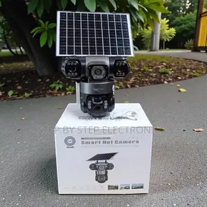 V380 Pro App Auto Tracking 20MP 4G PTZ Triple Lens Solar Cameras