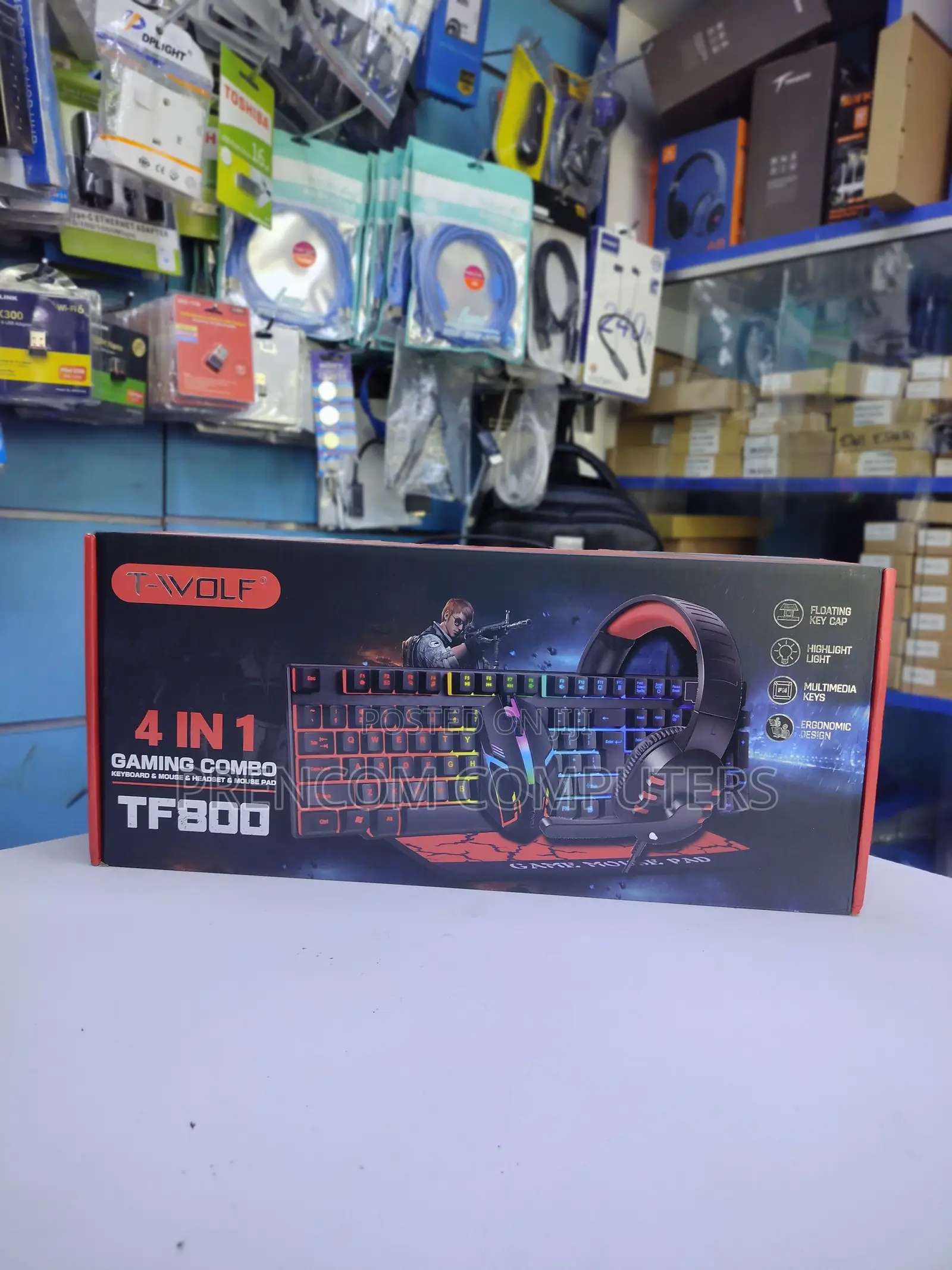T-Wolf | Tf800 | 4 in 1 | Gaming Combo