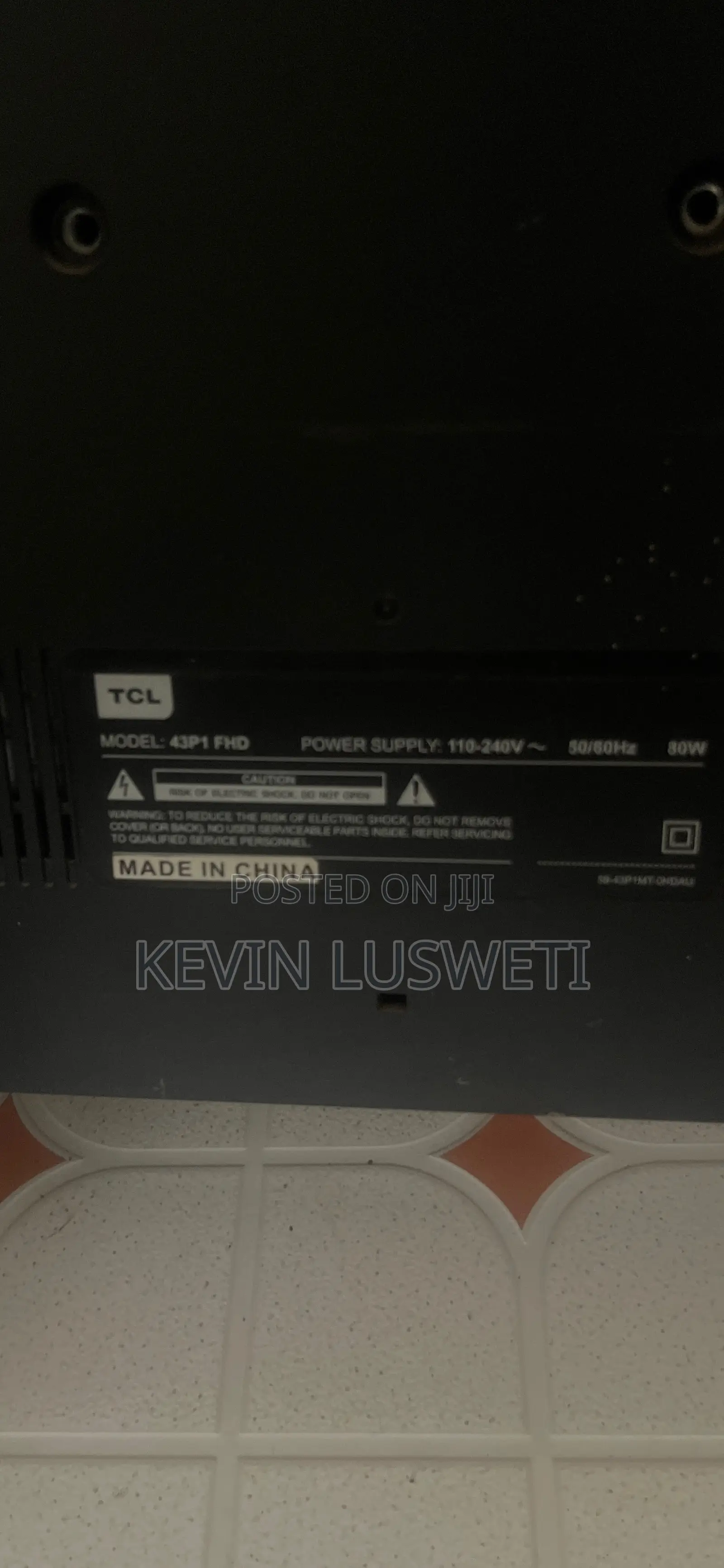 TCL 43 Inch With Broken Screen