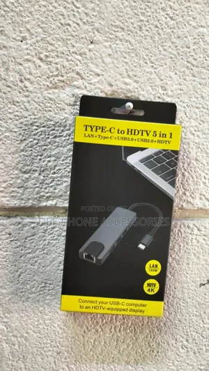 Type C to HDTV 5 in 1 Adapter