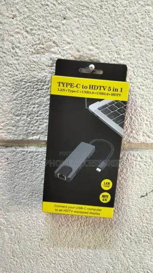 Type C to HDTV 5 in 1 Adapter