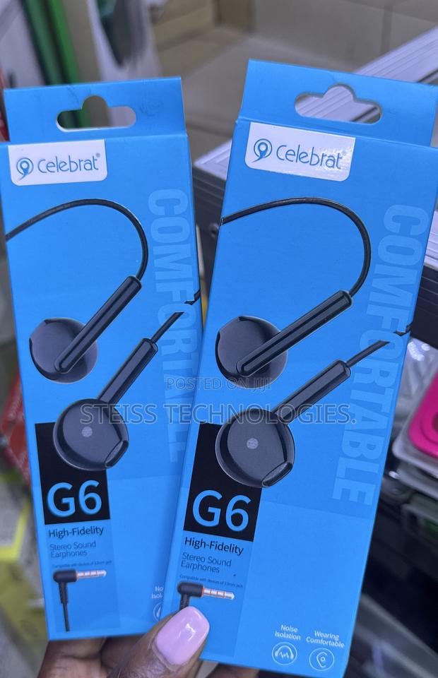 Celebrat- G6 Black Headsets.