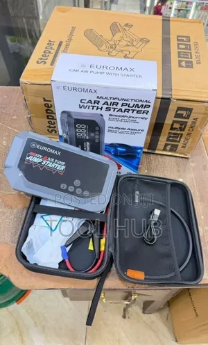 Euromax EMK3 Multifunctional 12V Car Air Pump and Jump Starter Kit