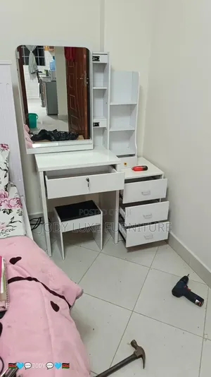 Dressing Table;With Mirror, Drawer,shelves and Seat