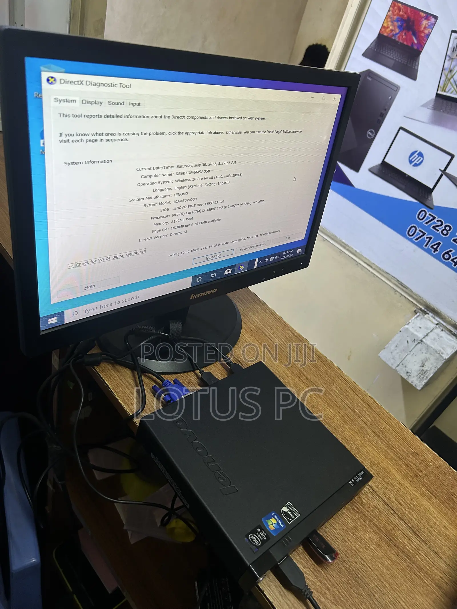 Lenovo ThinkCentre M625 Tiny 8GB Intel Core i5 HDD 500GB
