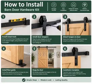 Sliding Barn Door Hardware Kit – 2M