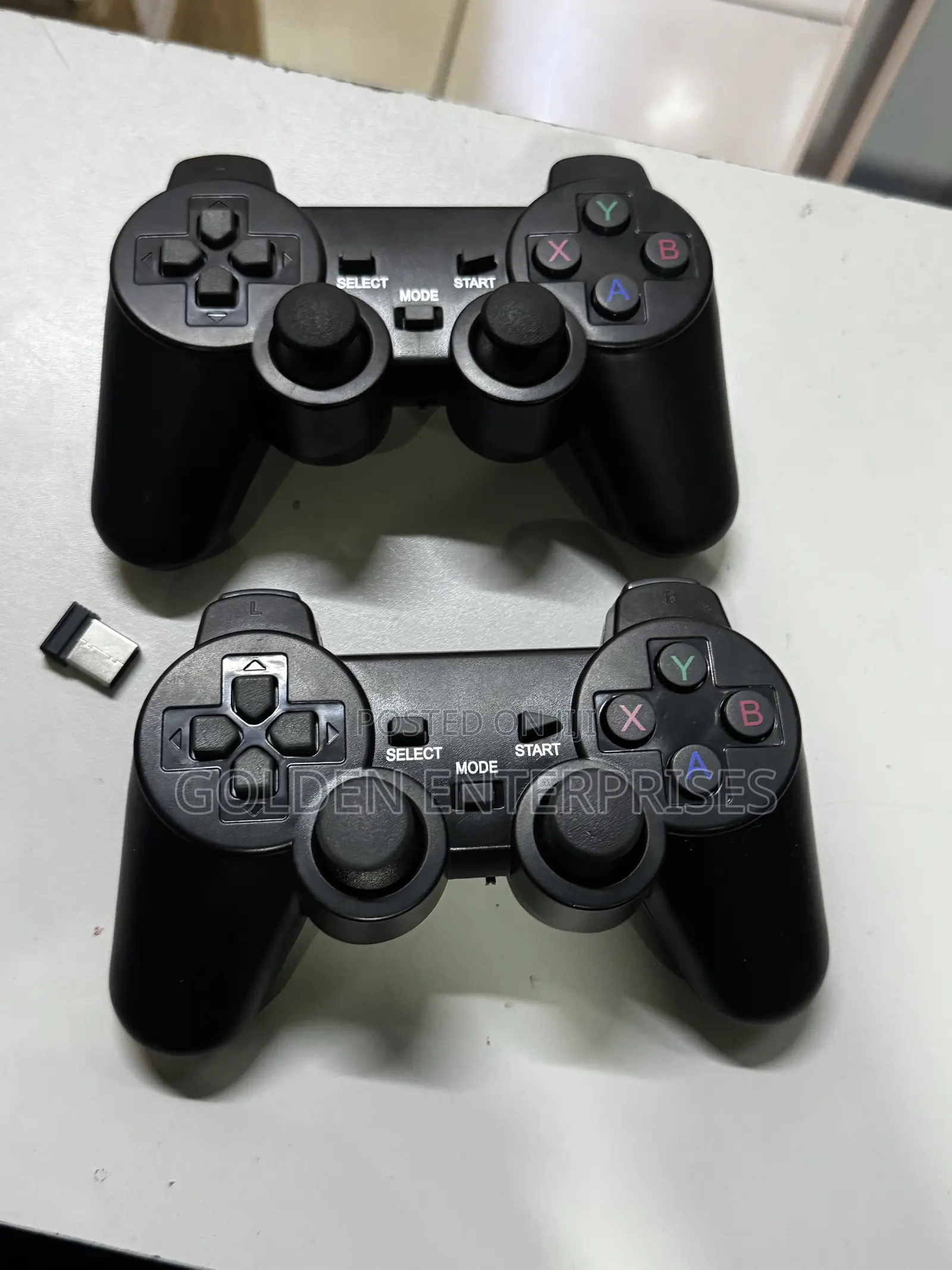 2PCS Wireless Gaming Controllers With USB Receiver, TV, PC