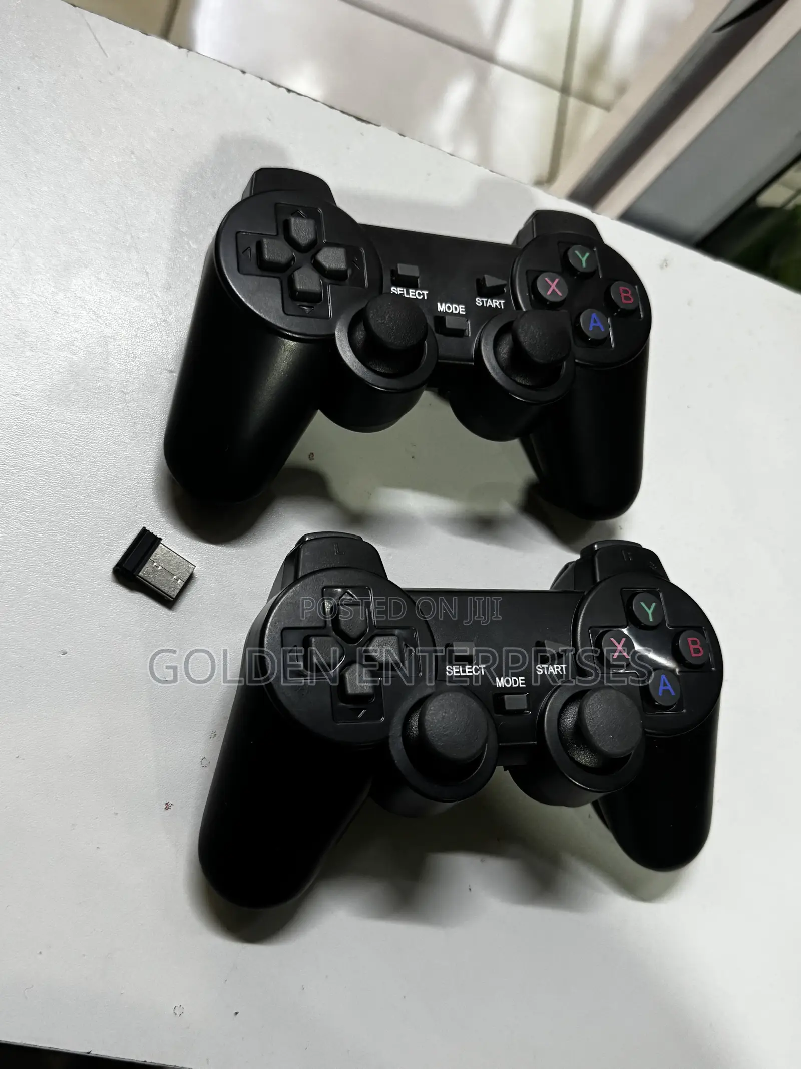 2PCS Wireless Gaming Controllers With USB Receiver, TV, PC