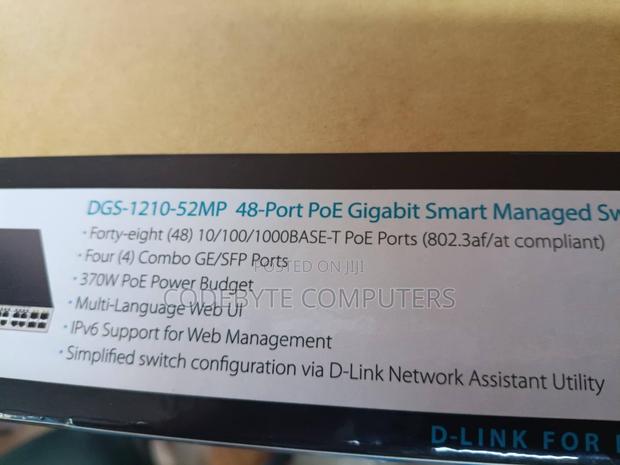 D-Link DGS-1210-52MP 52-Port Managed POE Switch