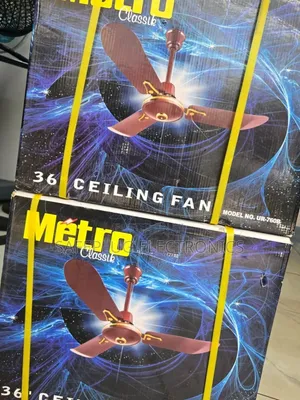 3 Blade 36" Ceiling Fan for Home, Shop Office