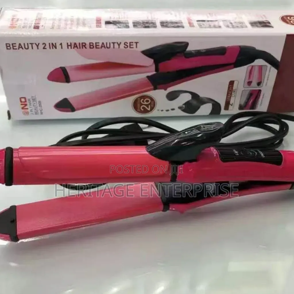 Nova 2-in-1 Hair Styling Flat Iron and Tong Straightening