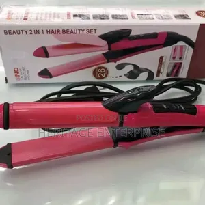 Nova 2-in-1 Hair Styling Flat Iron and Tong Straightening